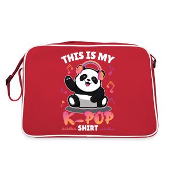 This Is My K-Pop Shirt - Retro Bag - red/white - Back