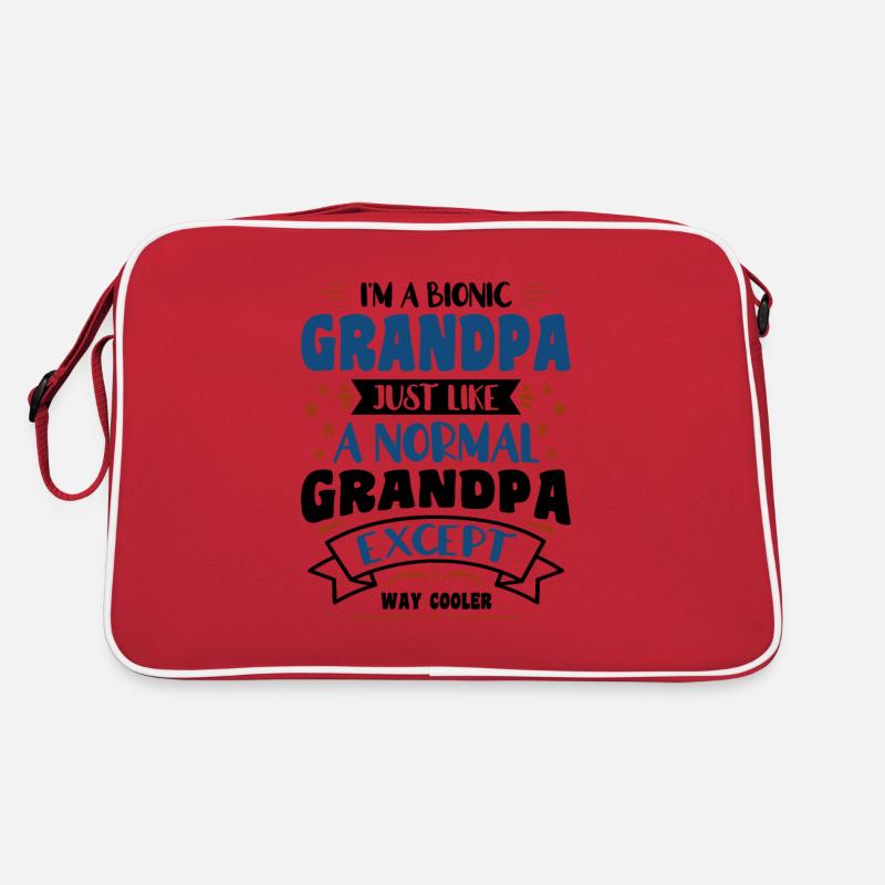 I'm a Bionic Grandpa Retro Tasche