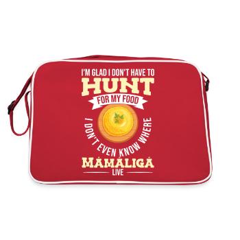 Je ne sais pas où habite Mamaliga - Sac Retro - rouge/blanc - Dos