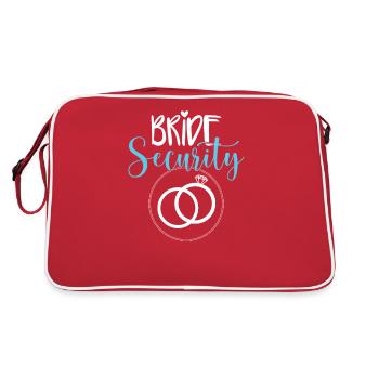 Bride Security - Retro Bag - red/white - Back