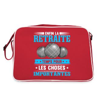 Boule Lyonnaise Retraite Bouliste - Sac Retro - rouge/blanc - Dos