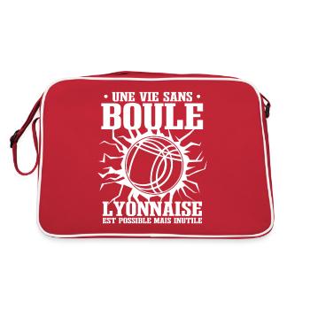 Une Vie Sans Boule Lyonnaise Bouliste - Sac Retro - rouge/blanc - Dos