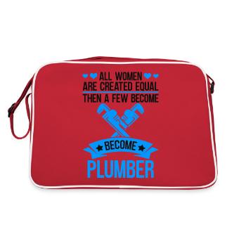 Pipe installation Pipe installer pipes - Retro Bag - red/white - Back