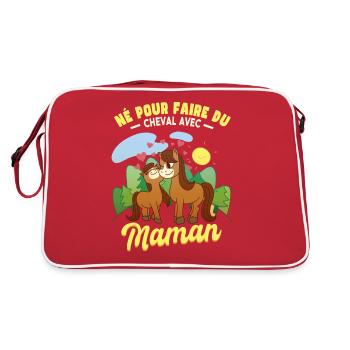 Cheval Avec Maman - Sac Retro - rouge/blanc - Dos