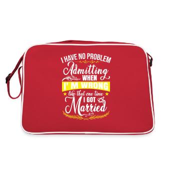 Divorce - Retro Bag - red/white - Back