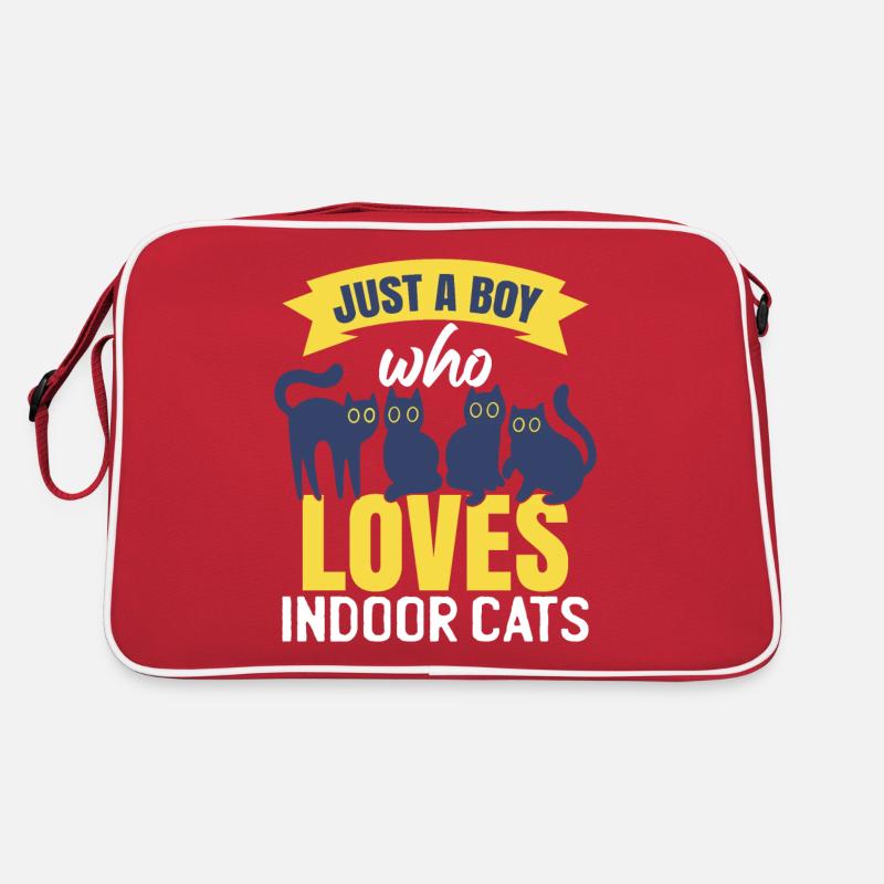 Drôles de chats d’intérieur pour garçons Sac Retro