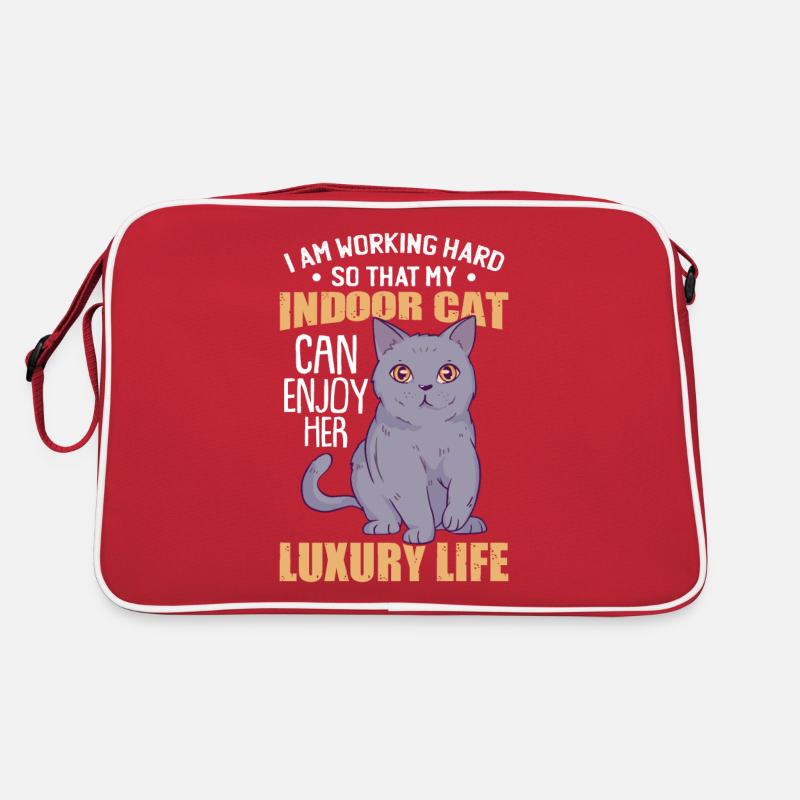 Drôle d’humour de chat d’intérieur Sac Retro