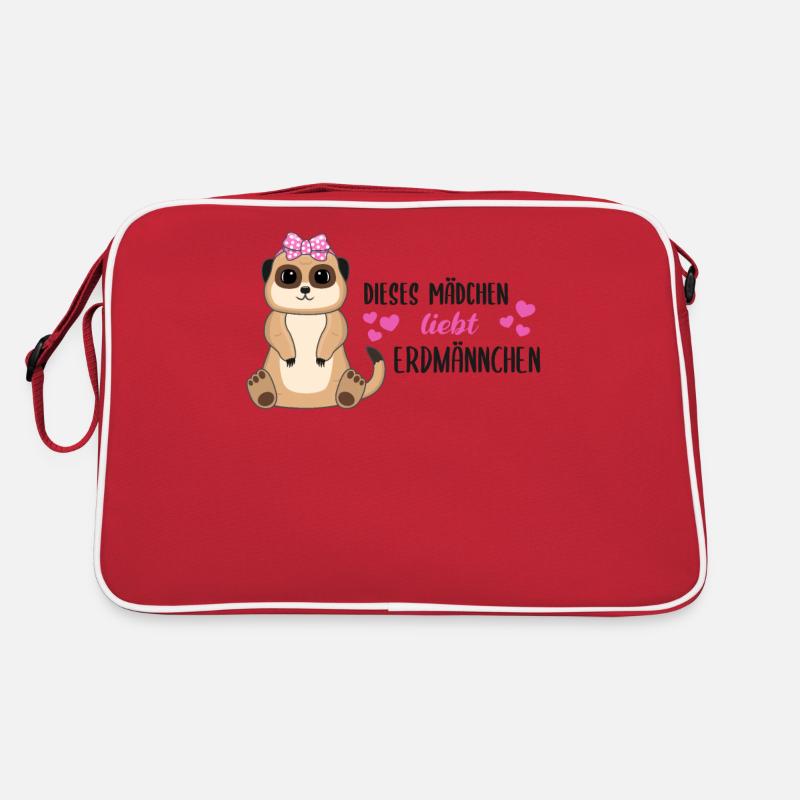 Erdmännchen Spruch Geschenk Damen Mädchen Retro Tasche