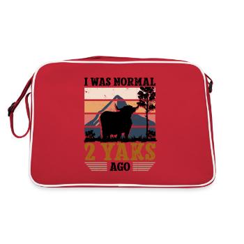I was normal 2 Yaks ago - Retro Tasche - Rot/Weiß - Hinten