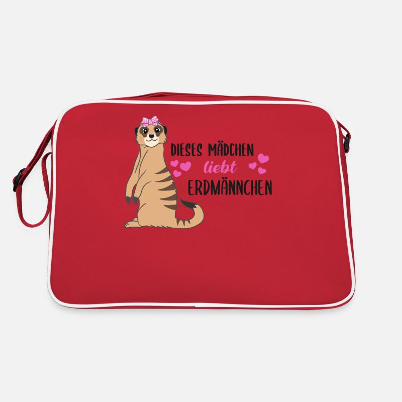 Erdmännchen Spruch Geschenk Damen Mädchen Retro Tasche