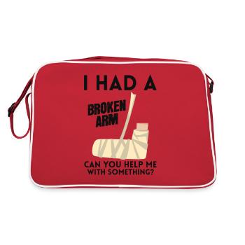 Blessure au poignet de la main du coude osseux i - Sac Retro - rouge/blanc - Dos