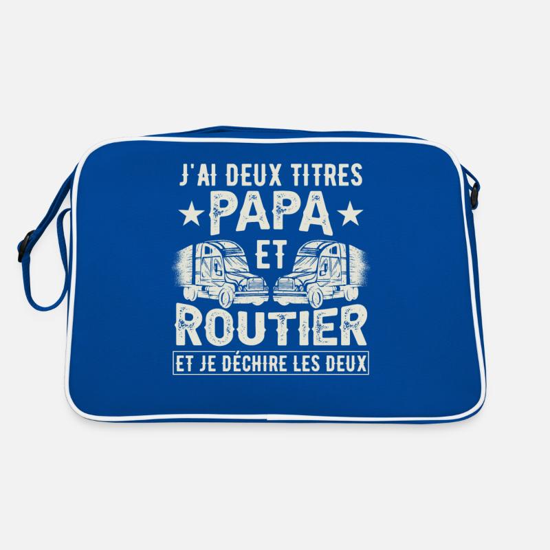Papa Et Routier Sac Retro