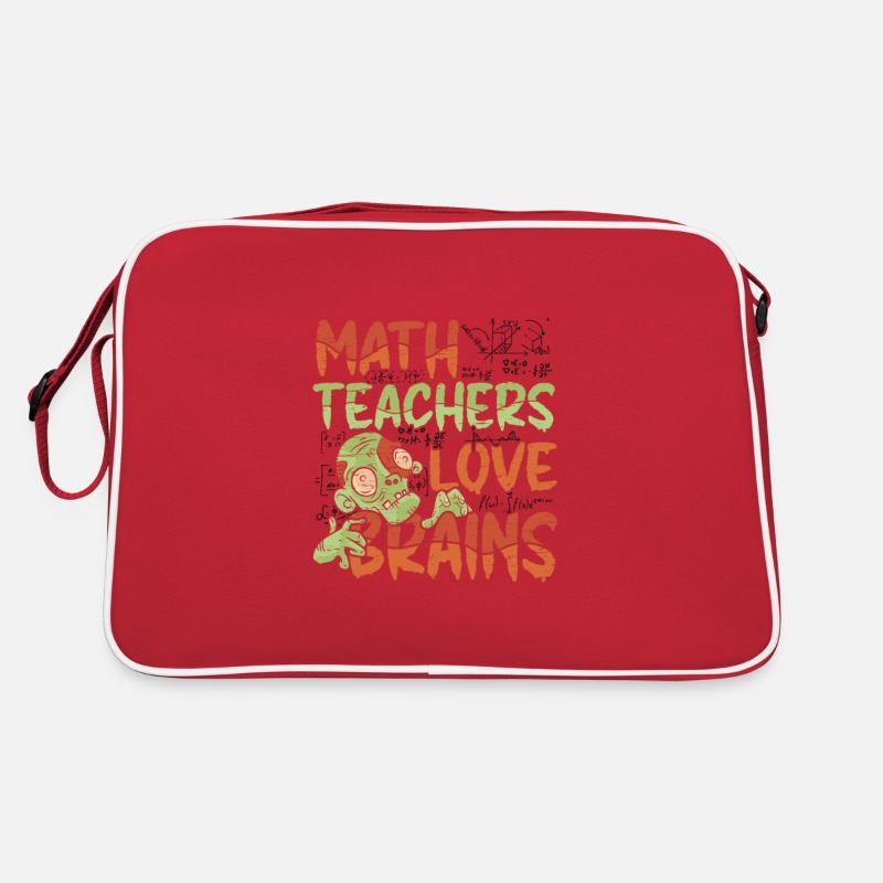 Math teachers love brains - Halloween costume Retro Bag