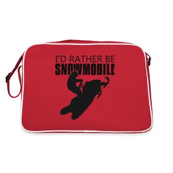 I would rather - Retro Bag - red/white - Back