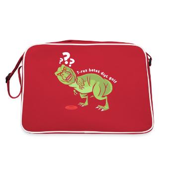 Funny Frisbee Disc Golf T-Rex Disc Golf - Sac Retro - rouge/blanc - Dos