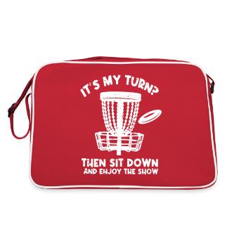 Disc Golf Humour Frisbee Disc Golf Player - Sac Retro - rouge/blanc - Dos