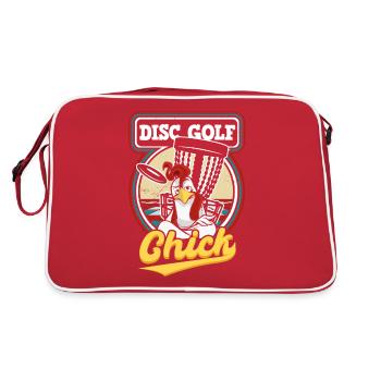 Disc Golf Chick - Sac Retro - rouge/blanc - Dos