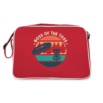 Drôle de disc golf Humour - Sac Retro - rouge/blanc - Dos