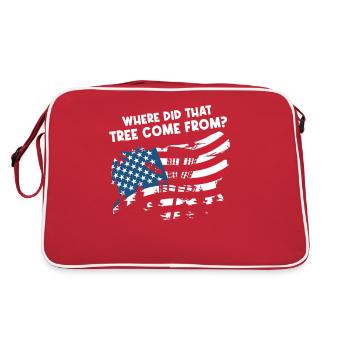 Tenue de Disc Golf Frisbee Drôle - Sac Retro - rouge/blanc - Dos