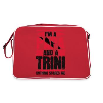 Trini Papa Tobago Trinidad Flag Trinidad - Sac Retro - rouge/blanc - Dos