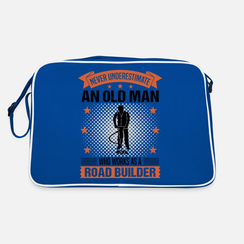 Road Builder Old Man Quote Men's Gift Retro Bag