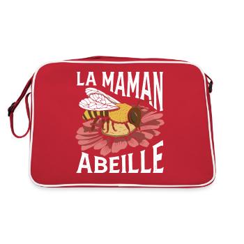 Maman Apicultrice Fête Des Mères - Sac Retro - rouge/blanc - Dos