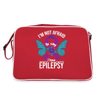 J’ai l’épilepsie - Sac Retro - rouge/blanc - Dos