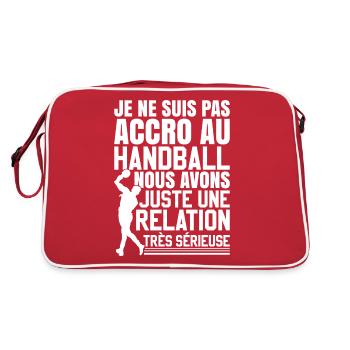 Handball Drole Handballeur - Sac Retro - rouge/blanc - Dos