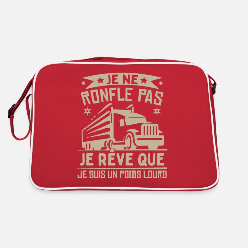 Je Suis Un Poids Lourd Camion Sac Retro