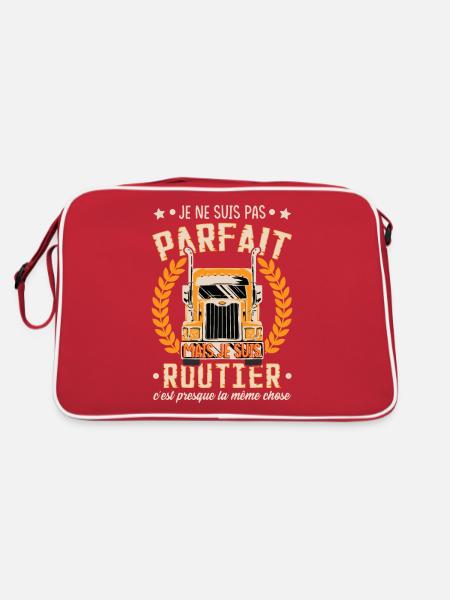 Camionneur Routier Camion - Sac Retro - rouge/blanc - Dos