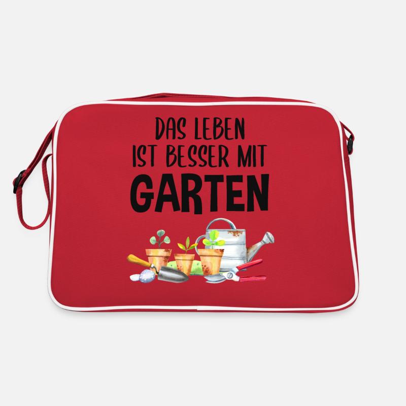 Garten Spruch Hobby Gärtner Geschenkidee Retro Tasche