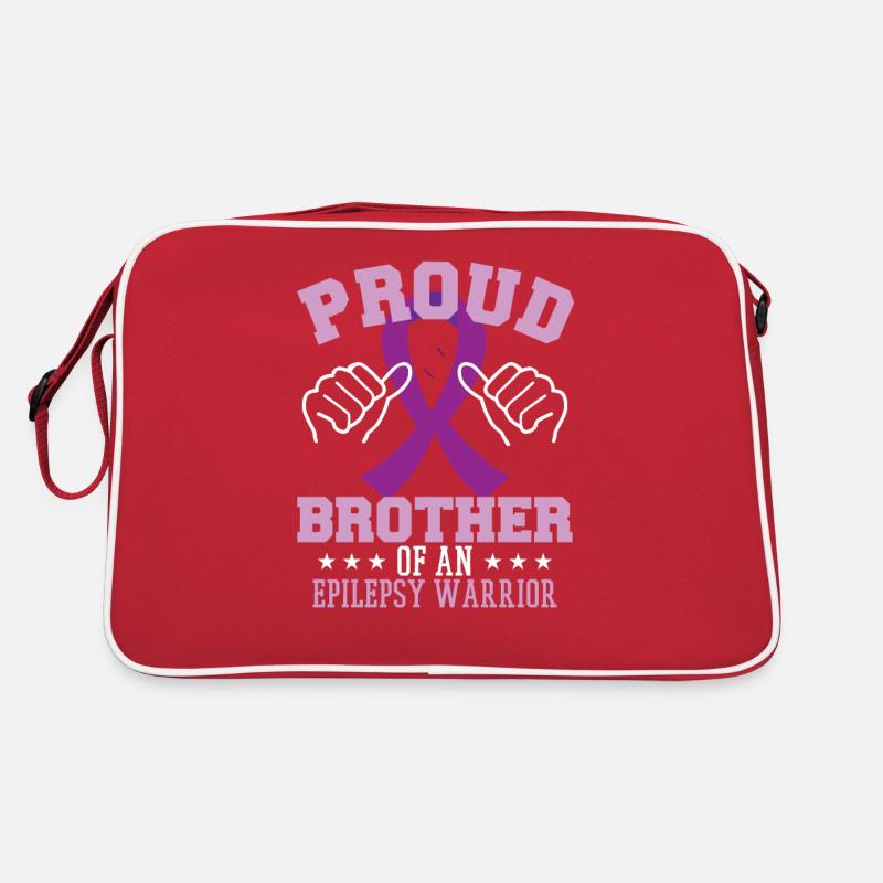 Fier frère d’un guerrier de l’épilepsie Sac Retro