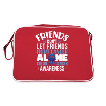 Soutien en cas de cancer du côlon - Sac Retro - rouge/blanc - Dos