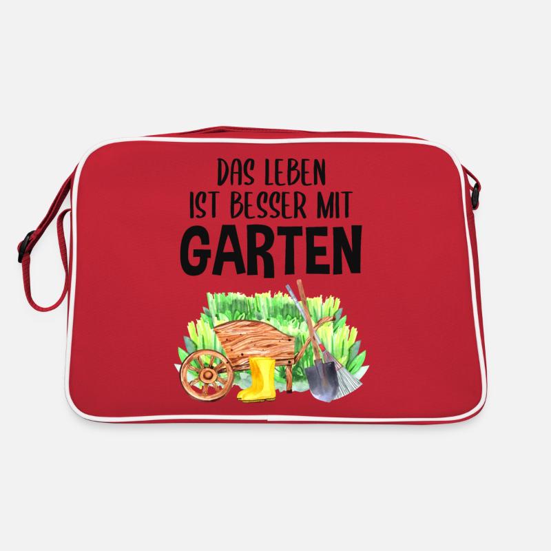 Garten Spruch Hobby Gärtner Geschenkidee Retro Tasche