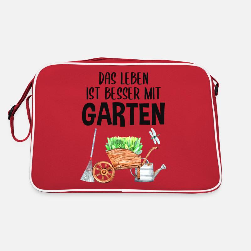 Garten Spruch Hobby Gärtner Geschenkidee Retro Tasche