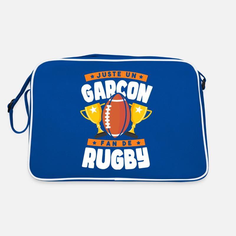 Nur ein Rugby-Fanboy Retro Tasche