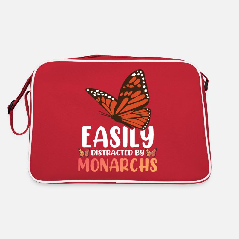 Leicht von Monarchen abgelenkt Retro Tasche