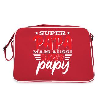 Papa Et Papy Dicton - Sac Retro - rouge/blanc - Dos