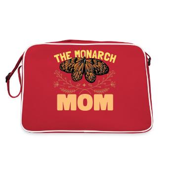 Monarque Maman Papillon Lépidoptériste Jardinage - Sac Retro - rouge/blanc - Dos