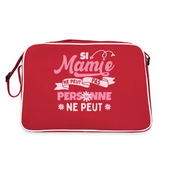 Mamie Grand-Maman Mémère Mamé - Sac Retro - rouge/blanc - Dos
