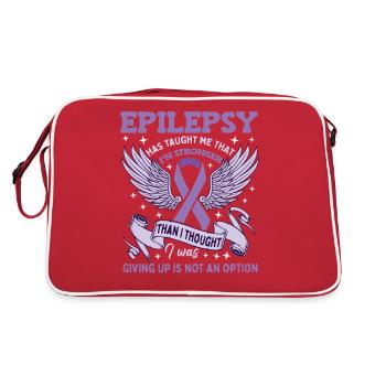Guerrier de l’épilepsie - Sac Retro - rouge/blanc - Dos