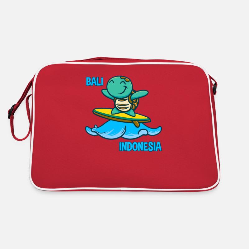 Turtle Surfer Surfboard Lunettes de soleil Kawaii Sac Retro