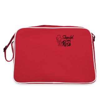 Skandal Um Rosé Rosewein Roseschorle - Retro Tasche - Rot/Weiß - Hinten