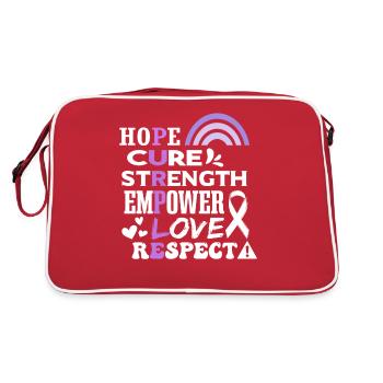 Epilepsy Awareness - Retro Bag - red/white - Back