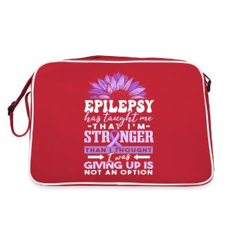 Guerrier de l’épilepsie - Sac Retro - rouge/blanc - Dos