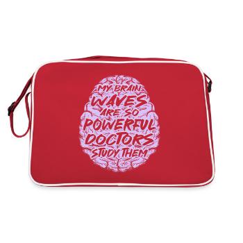 Funny Epilepsy Warrior - Retro Bag - red/white - Back