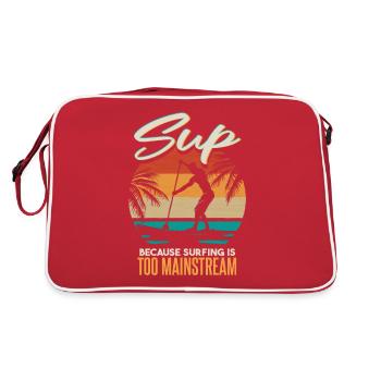 SUP Because Surfing Is Too Mainstream - Retro Bag - red/white - Back