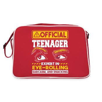 Expert en sarcasme et en grignotage - Sac Retro - rouge/blanc - Dos