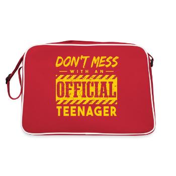 Ne plaisantez pas avec un adolescent officiel - Sac Retro - rouge/blanc - Dos