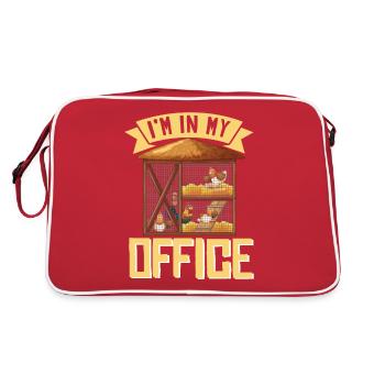 I'm In My Office - Retro Bag - red/white - Back